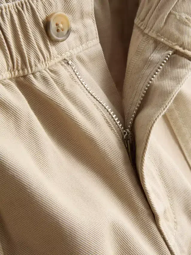 Utility-shorts i bomuldsdenim