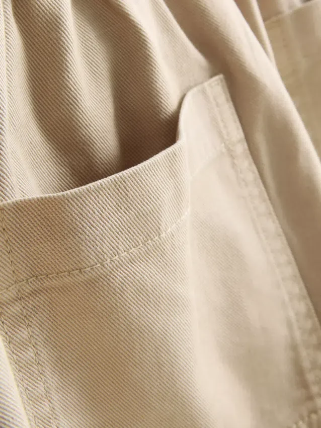 Utility-shorts i bomuldsdenim