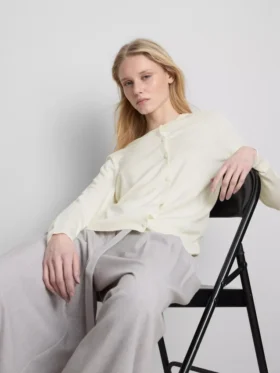Uundværlig cardigan med rund hals