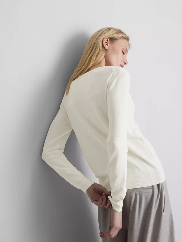 Uundværlig cardigan med rund hals