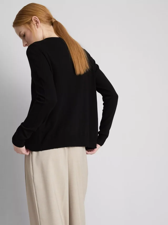 Uundværlig cardigan med rund hals