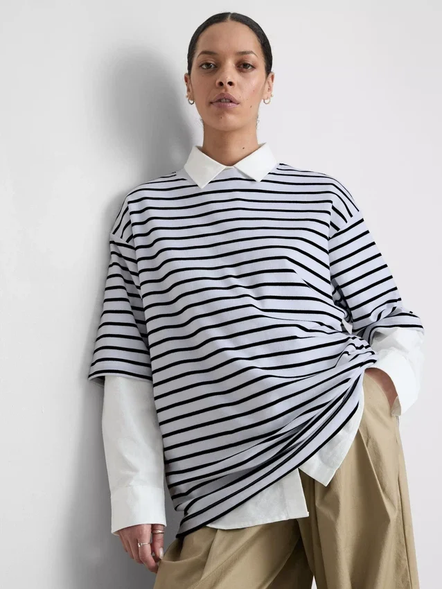 Uundværlig oversized bomuldstrøje