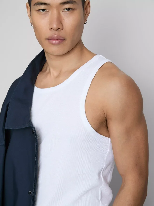 Uundværlig ribbet tanktop