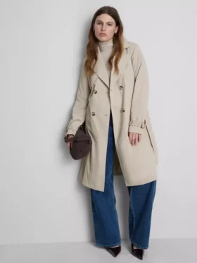 Uundværlig trenchcoat med bælte