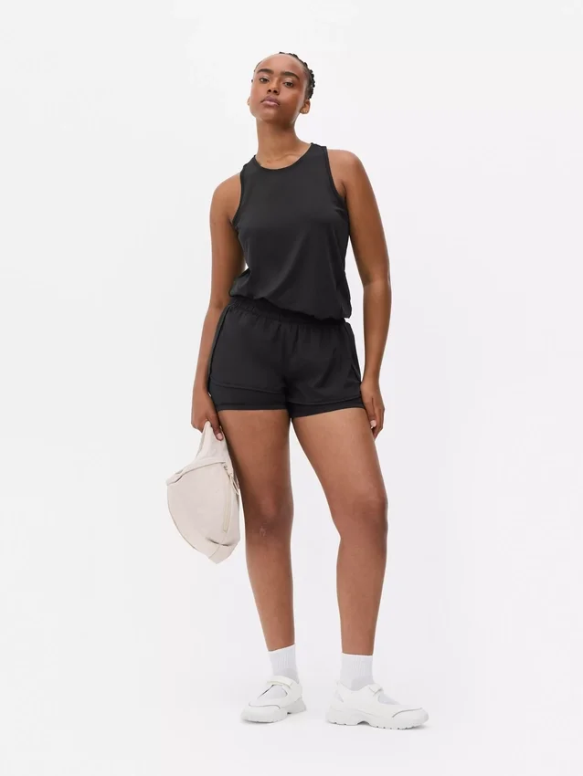 Vævede løbeshorts