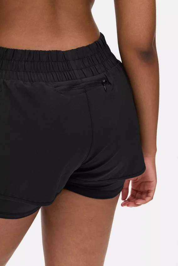 Vævede løbeshorts