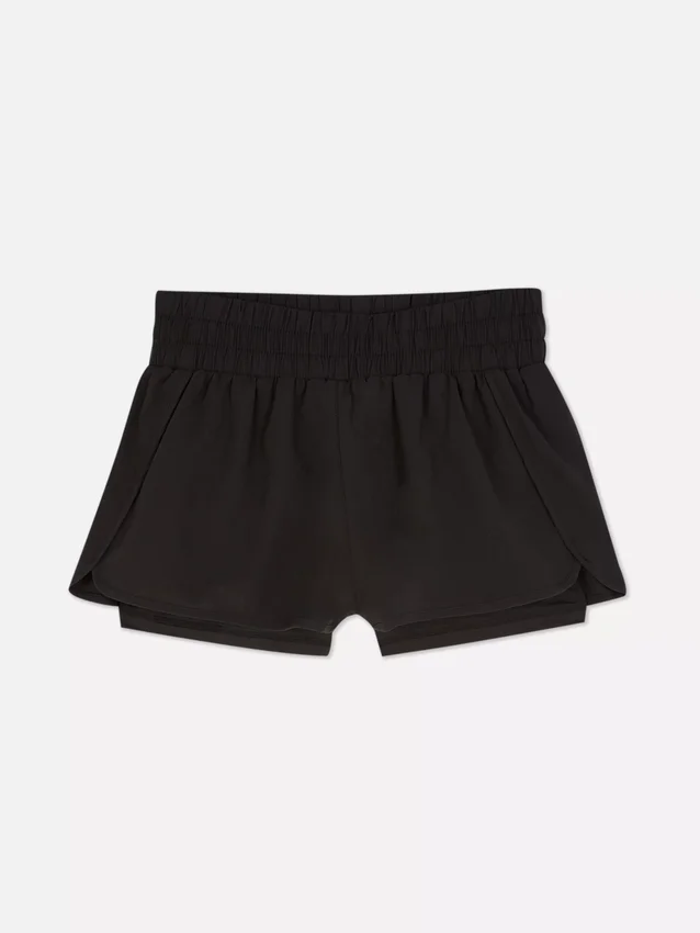Vævede løbeshorts