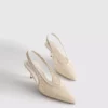 Vævede mesh-pumps med spids tå og højhælede sko