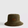 Vævet bucket hat