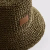 Vævet bucket hat