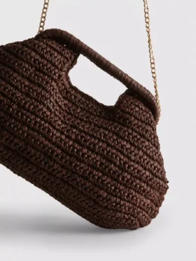 Vævet clutch