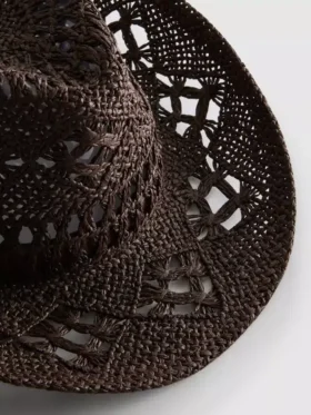 Vævet cowboyhat