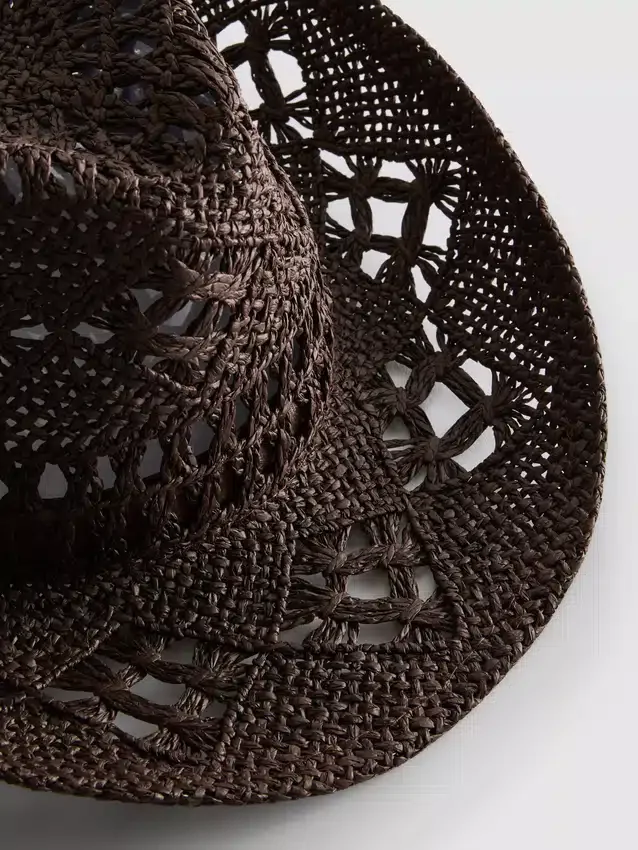 Vævet cowboyhat