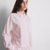 Vævet pyjamasser-skjorte i bomulds-oxford