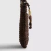 Vævet telefonpose med perler