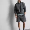 Vasket shorts med elastik