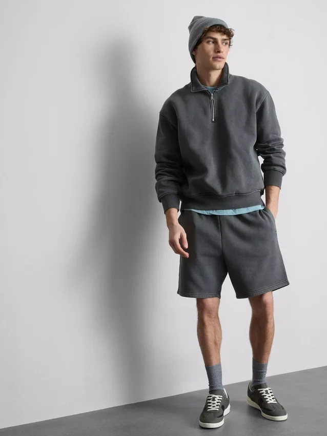 Vasket shorts med elastik