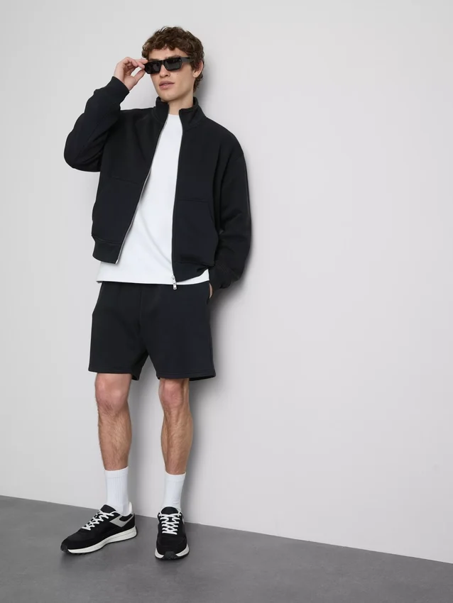 Vasket shorts med elastik