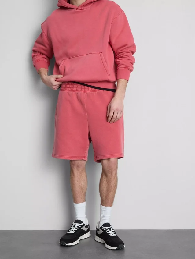 Vasket shorts med elastik