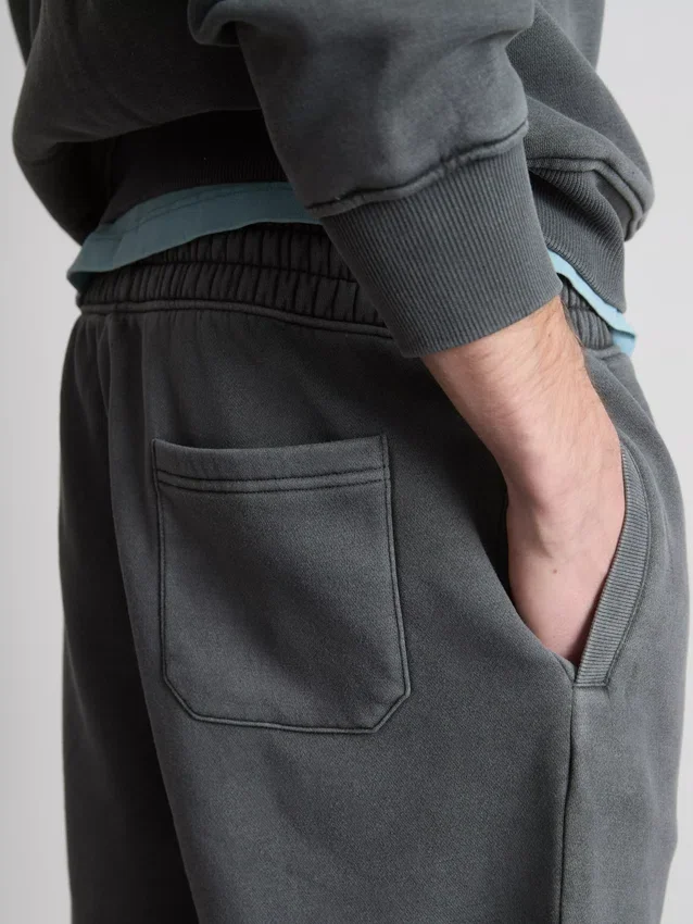 Vasket shorts med elastik