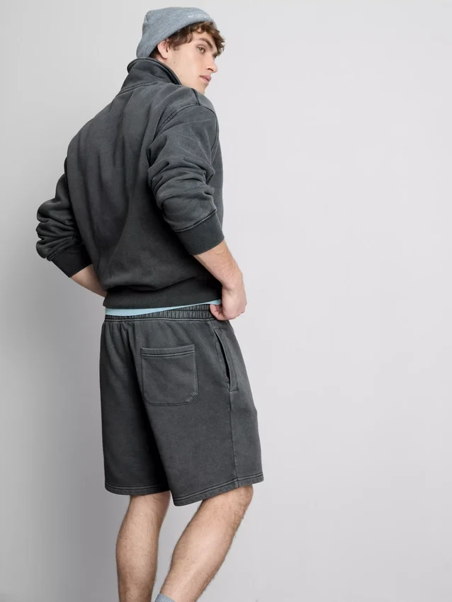 Vasket shorts med elastik