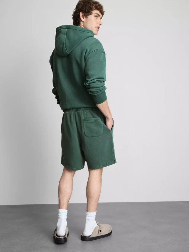 Vasket shorts med elastik