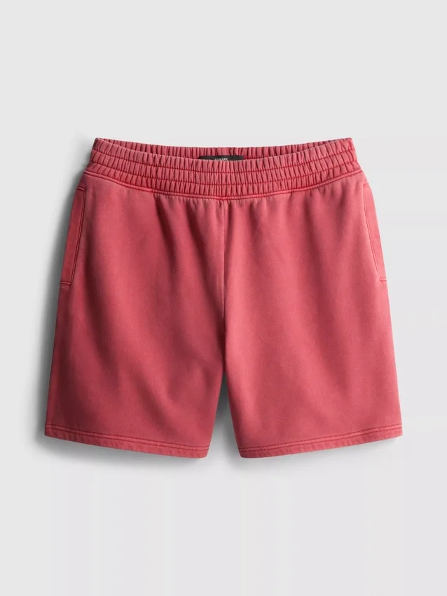 Vasket shorts med elastik