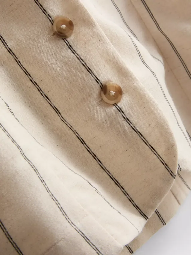 Vest i bomuldsblanding med knapper