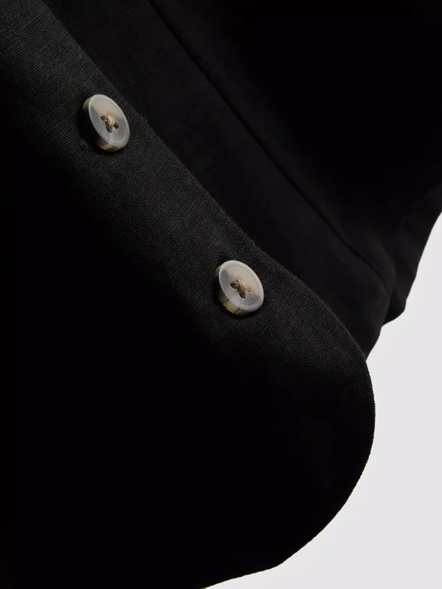 Vest i bomuldsblanding med knapper