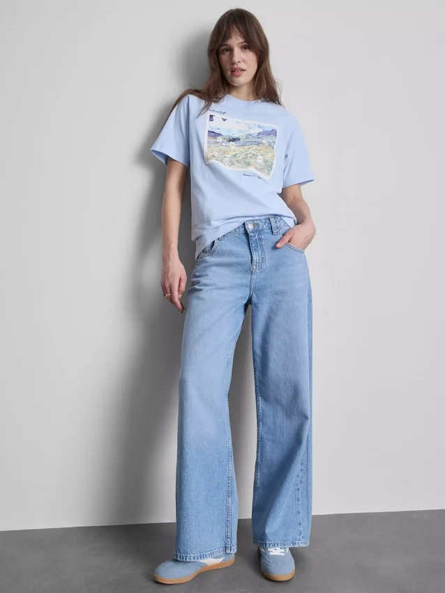 Vincent van Gogh landskabskunst bomulds-T-shirt