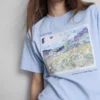 Vincent van Gogh landskabskunst bomulds-T-shirt