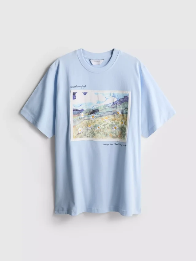 Vincent van Gogh landskabskunst bomulds-T-shirt