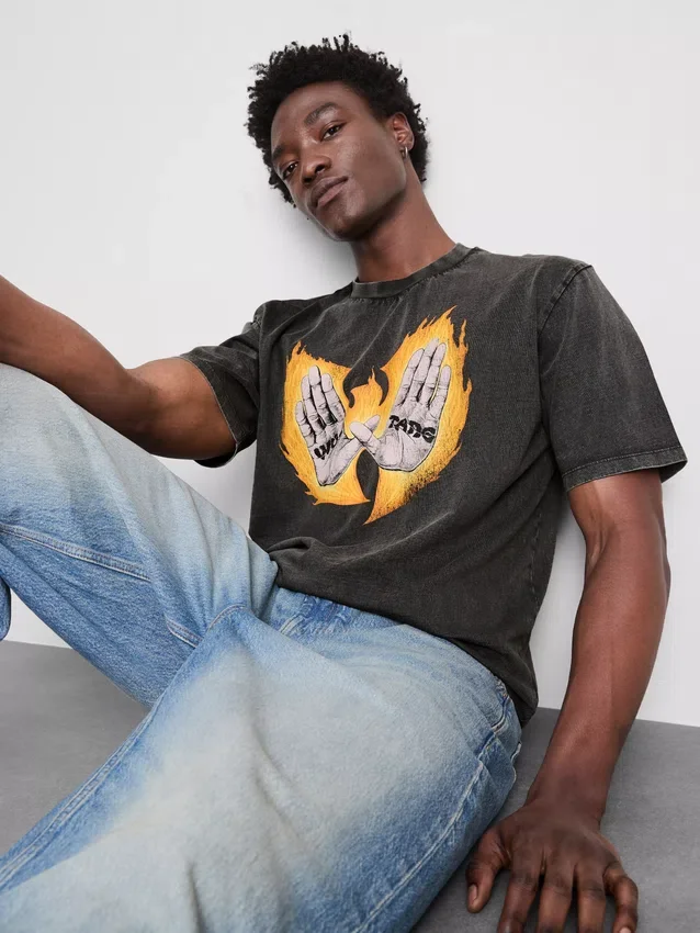 Wu Tang Clan kortærmet T-shirt