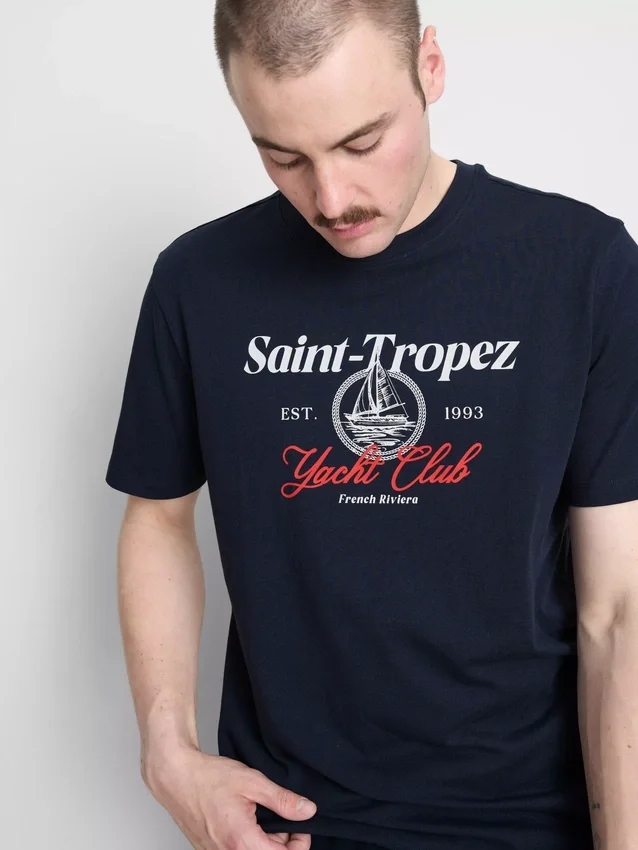 Yacht Club-skjorte med grafisk print