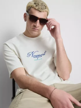 Yachtklub-T-shirt med korte ærmer
