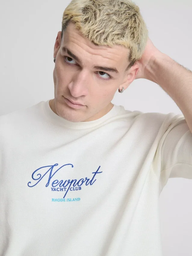 Yachtklub-T-shirt med korte ærmer