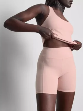 Yogashorts med høj talje