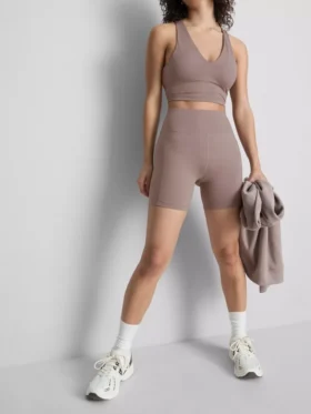 Yogashorts med høj talje
