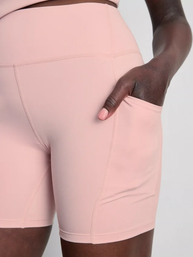 Yogashorts med høj talje