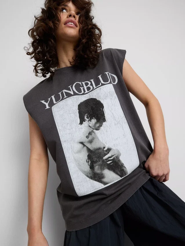Yungblud bomulds-tanktop med grafisk print